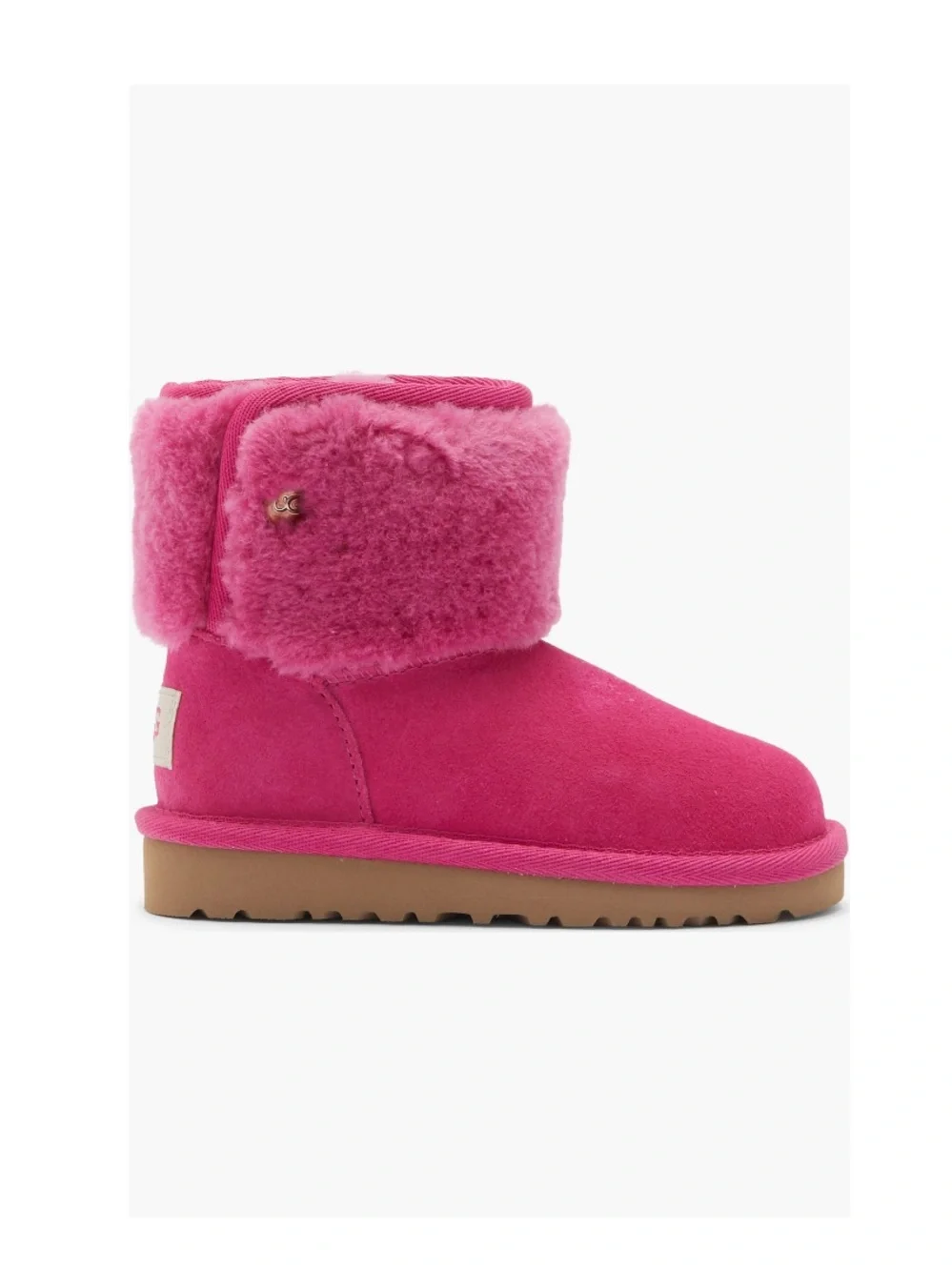 UGG Kids Classic Joan Luxury Winter Boot Dark Peony Pink Baby Girl Walker Size 6